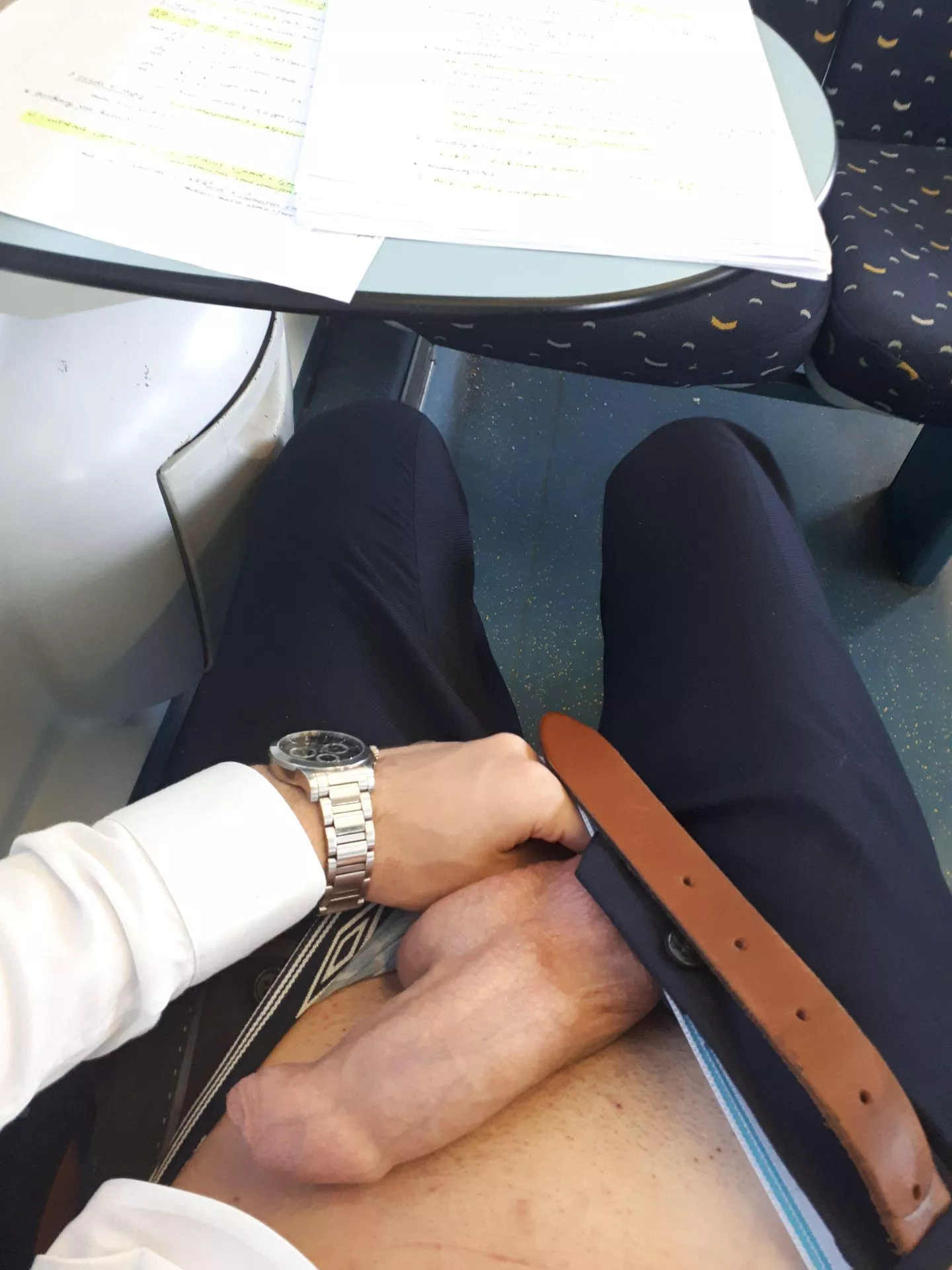 I was studying on the train but I got a bit distracted 🤭