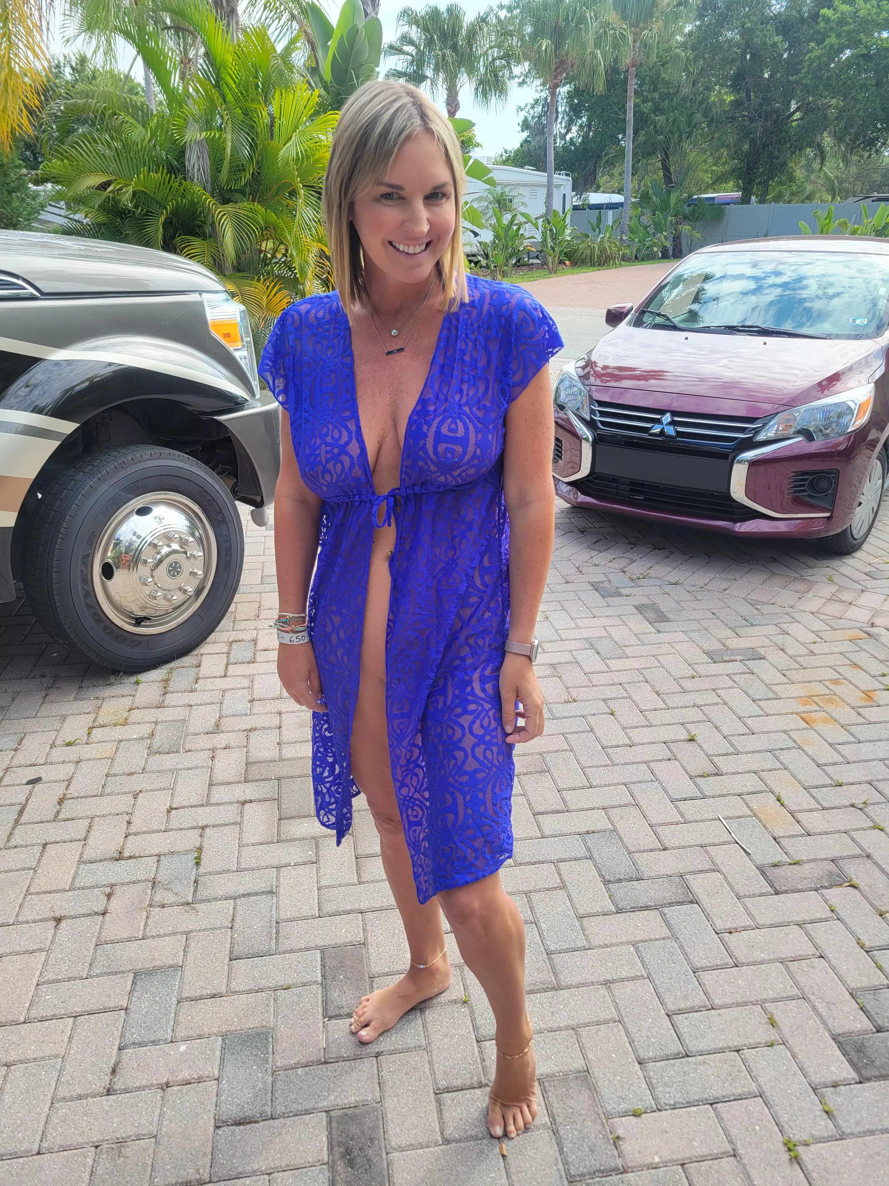 My favorite coverup is one that covers nothing. 