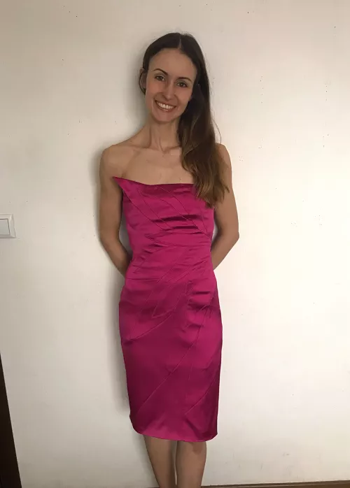 My favorite dress still goes with... everything. You could resist if I went on a date in it? 