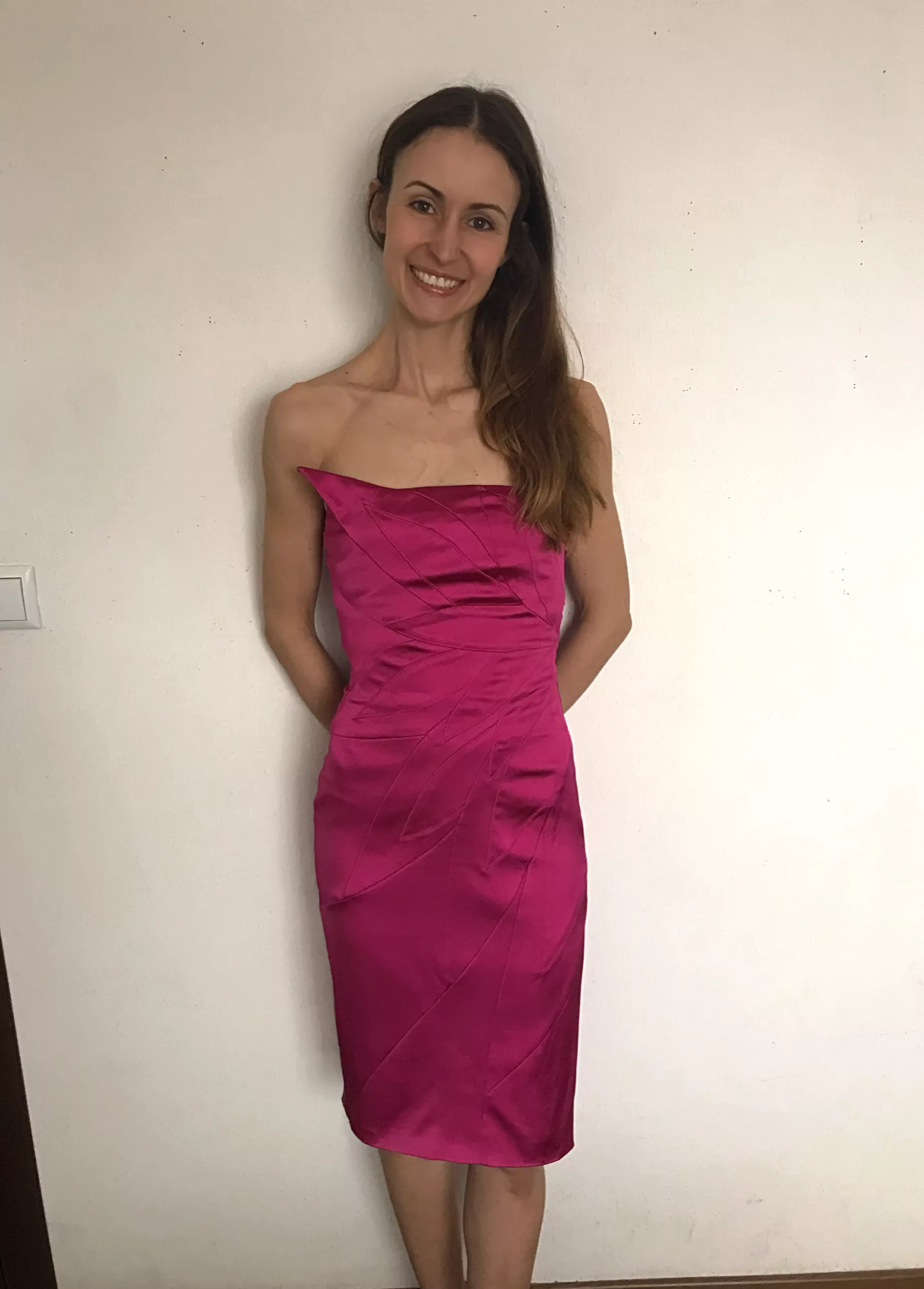 My favorite dress still goes with... everything. You could resist if I went on a date in it? 