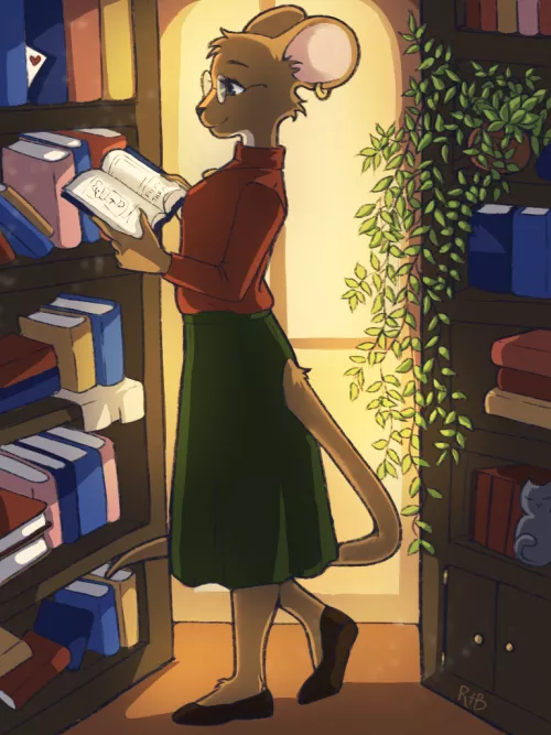 What do you think she's reading?