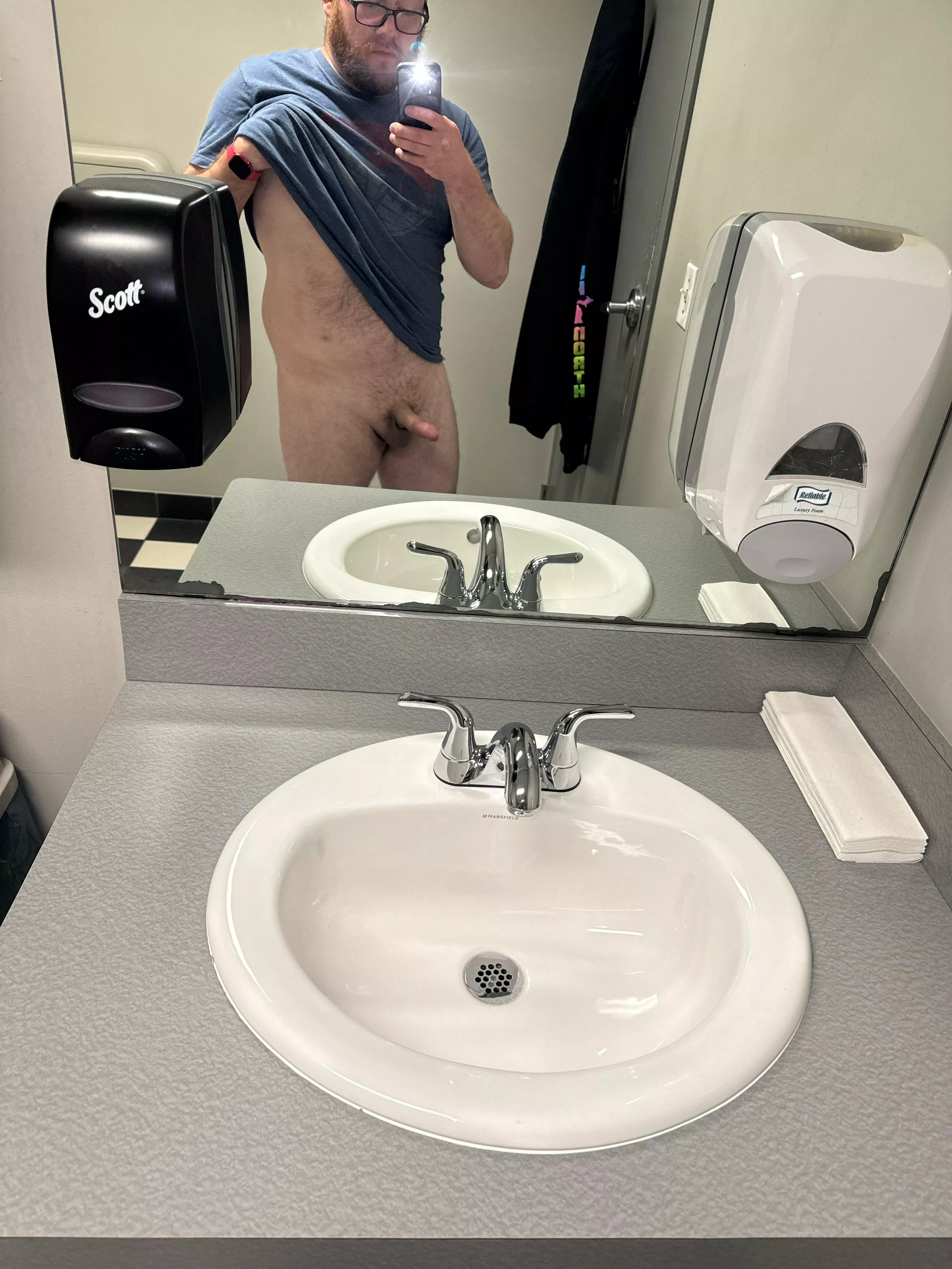 What would you do first when you walked in? Turn me around and suck my cock or bend me over the sink and fuck me?