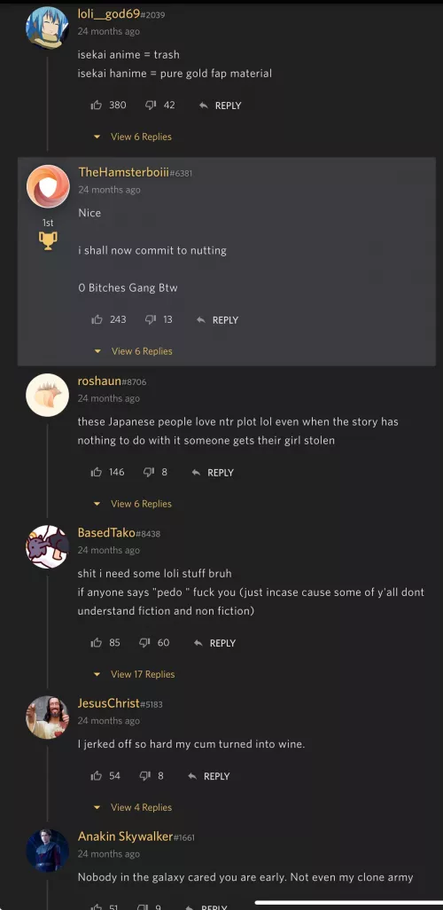 Average hanime experience