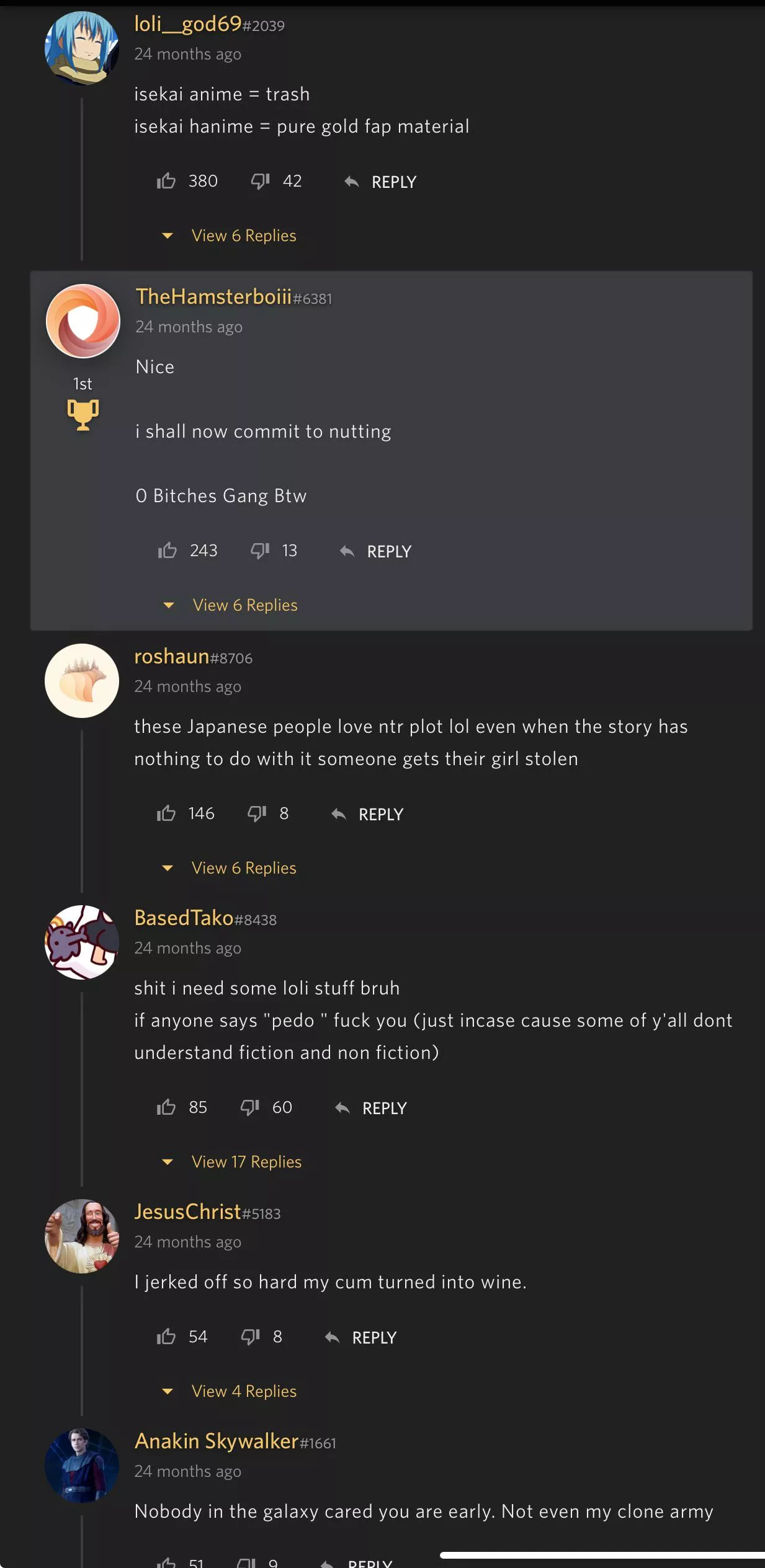 Average hanime experience