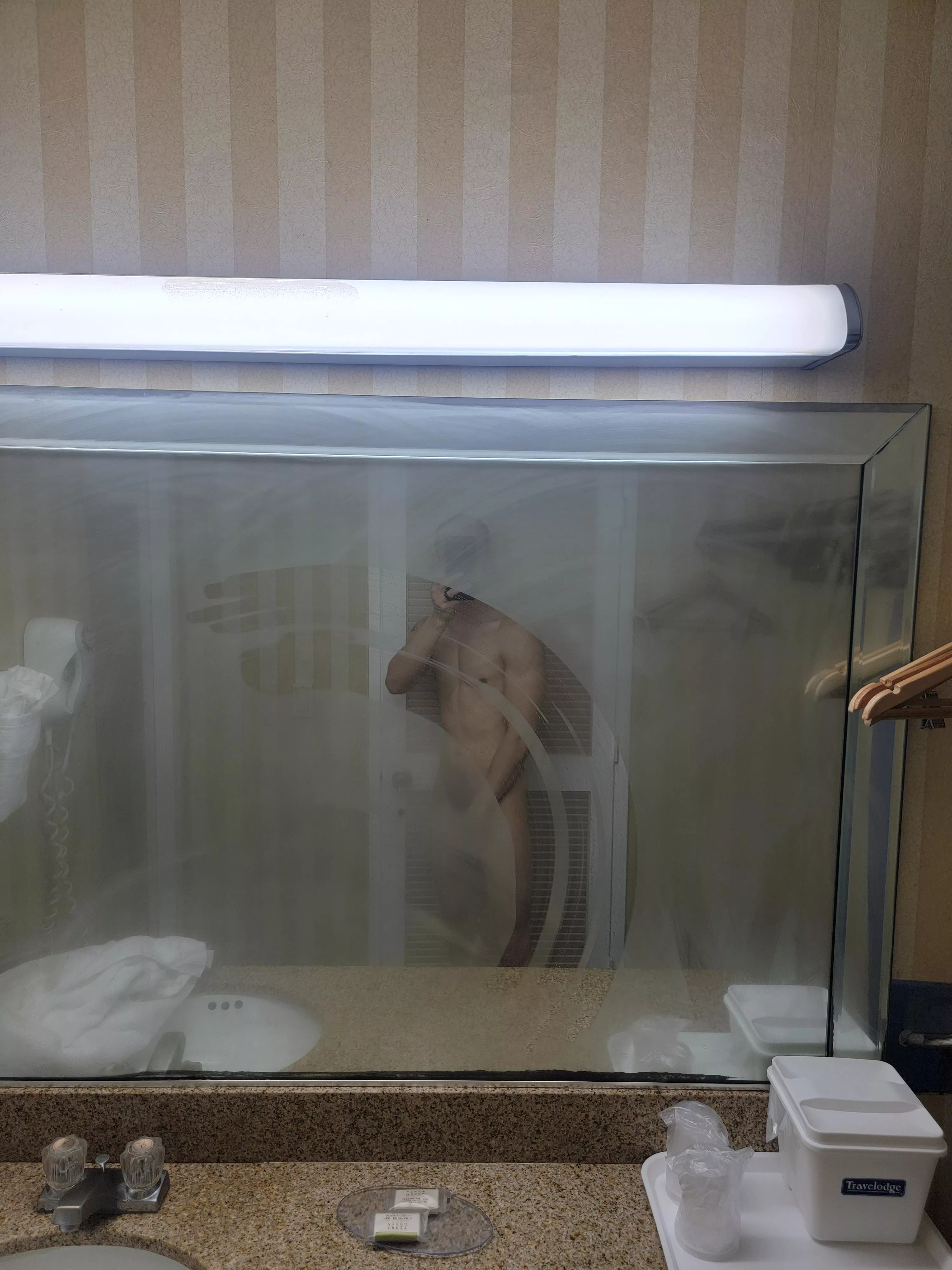 Daddy needs to be wiped down. 