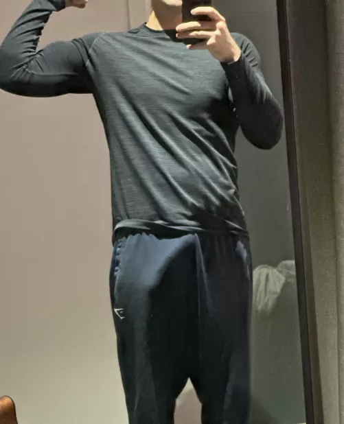 Do you think anyone noticed my bulge at the gym?