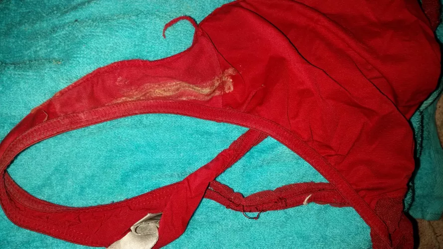 Ex wifes red thong 