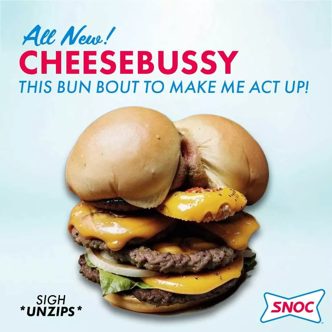 Grab both buns and eat it 