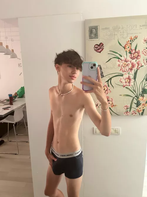 How do you feel about a 19yo skinny guy in snug underwear?