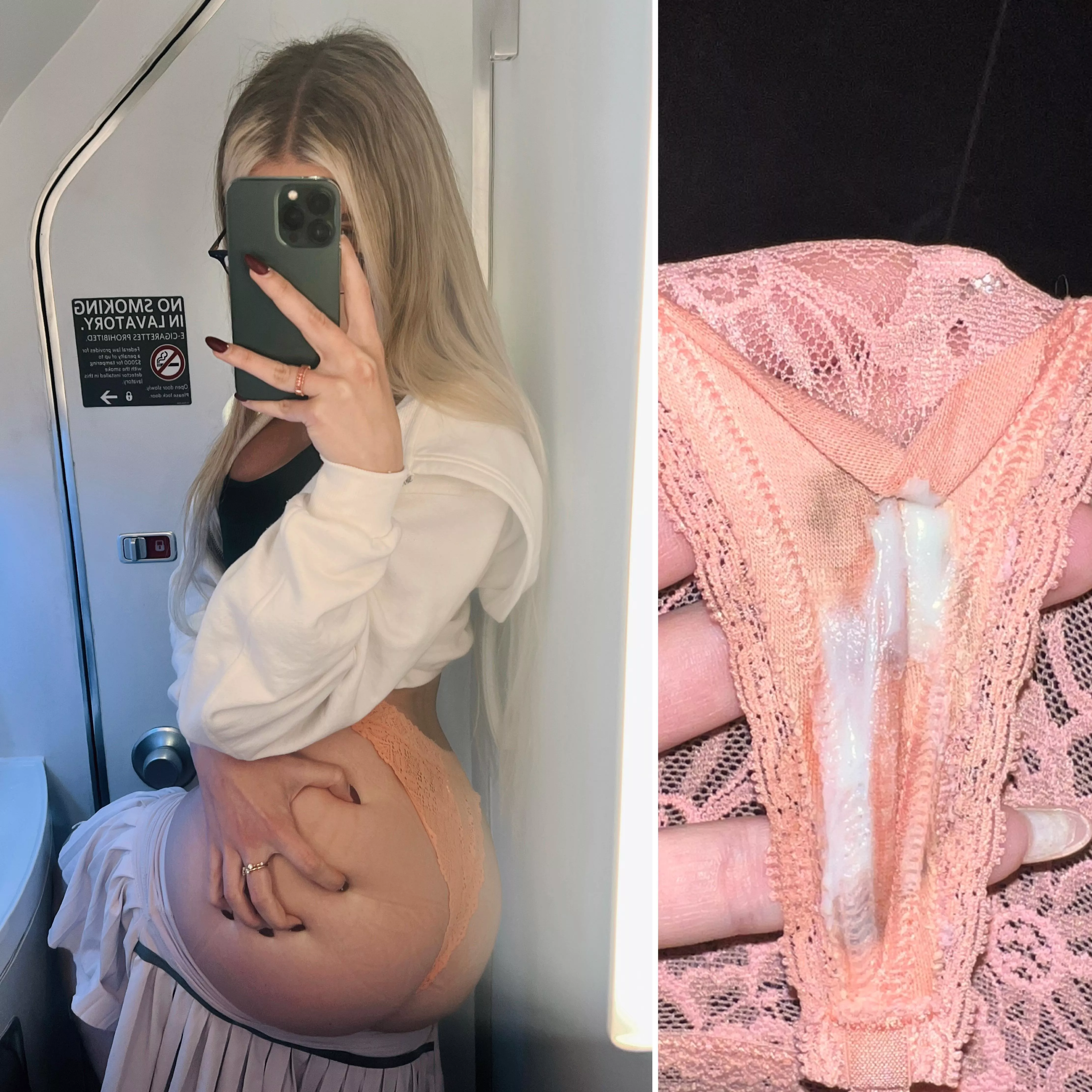 I came in those before my flight 😳 💦