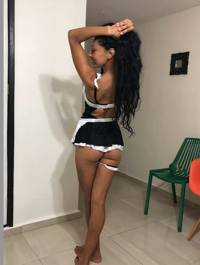 I hope you like my garter Mr Hardcock, I wore it for you, now can I help you empty your balls?