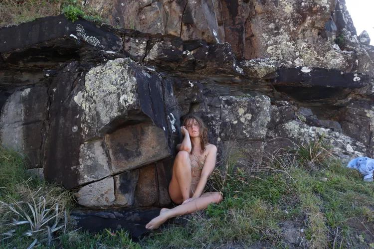 Scrambled up some rocks so no one could bother me :) 