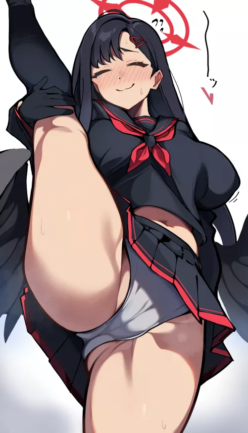 Standing Split Ichika (gambaru unagi/unaging) [Blue Archive]