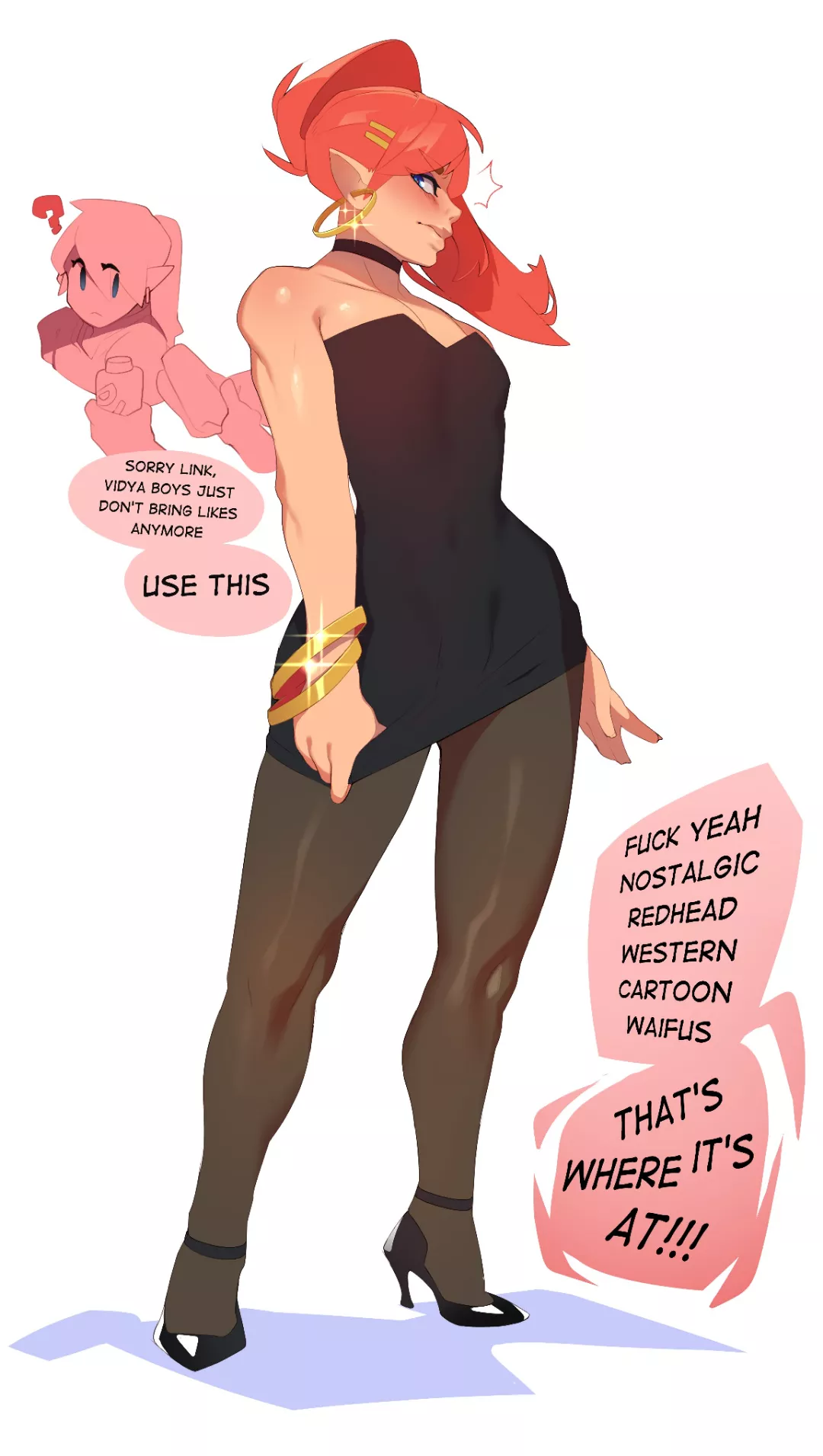 Wearing girl clothes is really hot♡ Embarassing, but really hot (and confortable)♡~