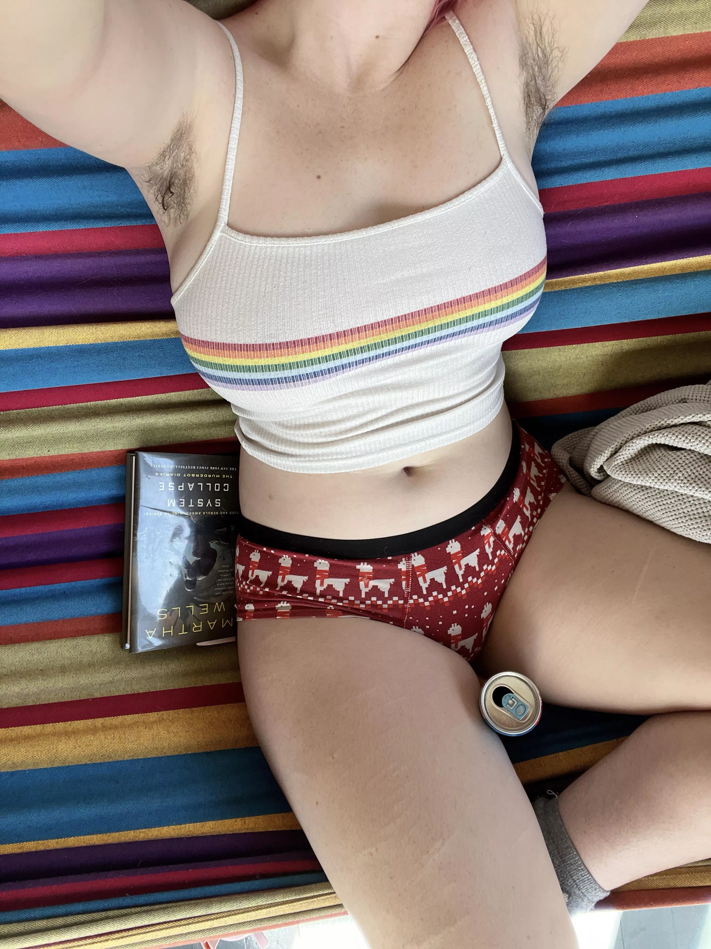 Went on a walk and now I’m sweaty