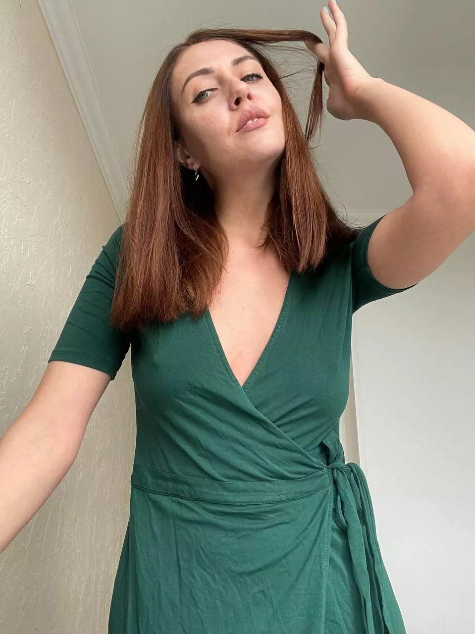 and today I'm wearing a light dress 