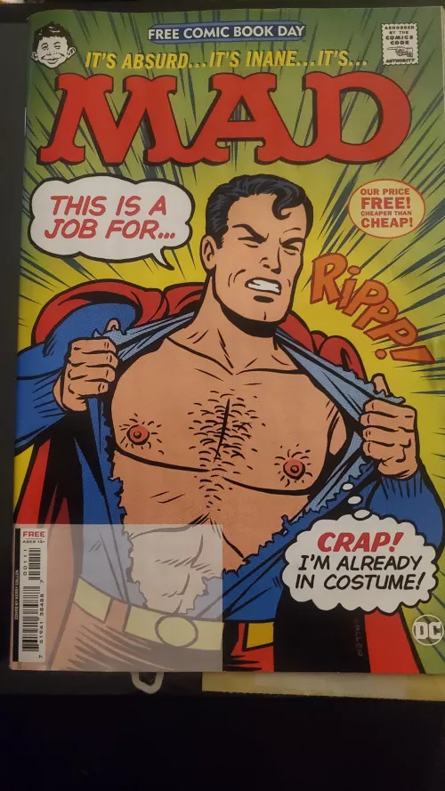 Bare nips on a mainstream cover during Free Comic Book Day! [Mad nn FCBD 2024]