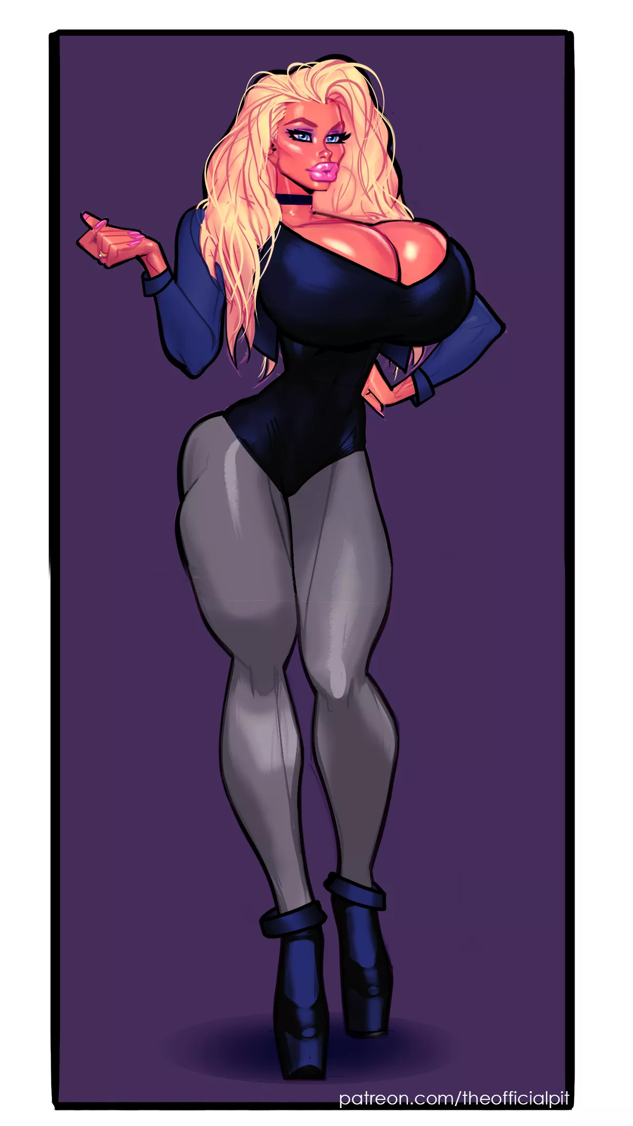 Black Canary plastic bimbo