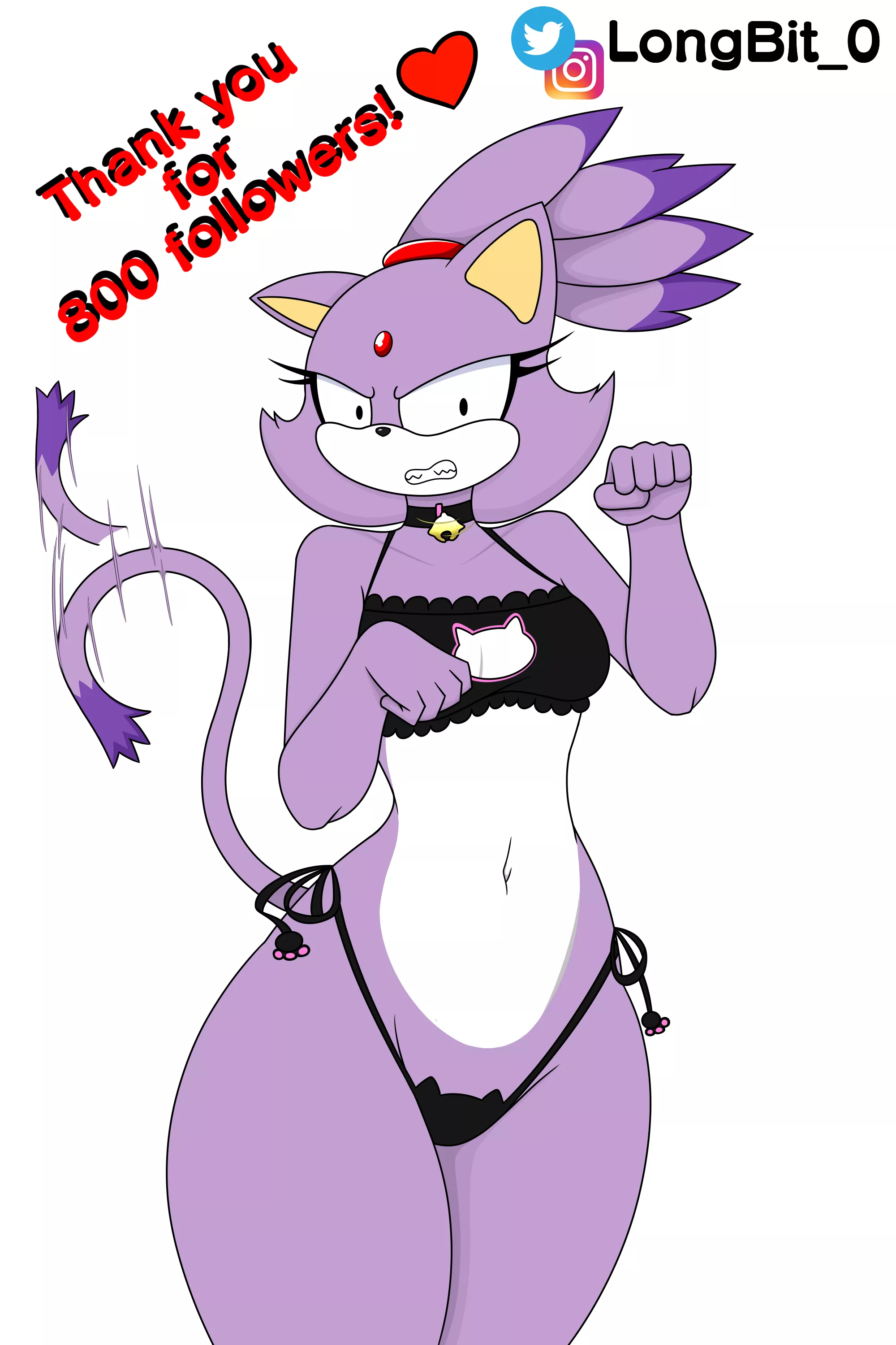Blaze the cat (art by me)