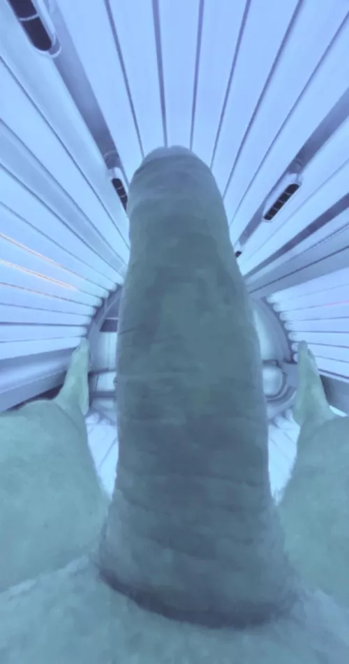 In the tanning bed
