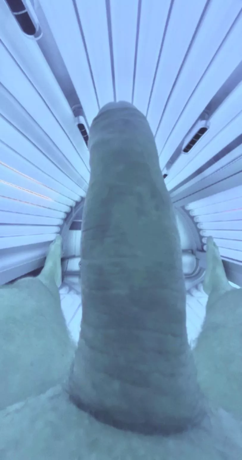 In the tanning bed