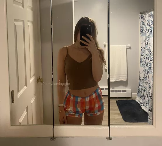 Pjs and bedhead can be cute 😉 [f]