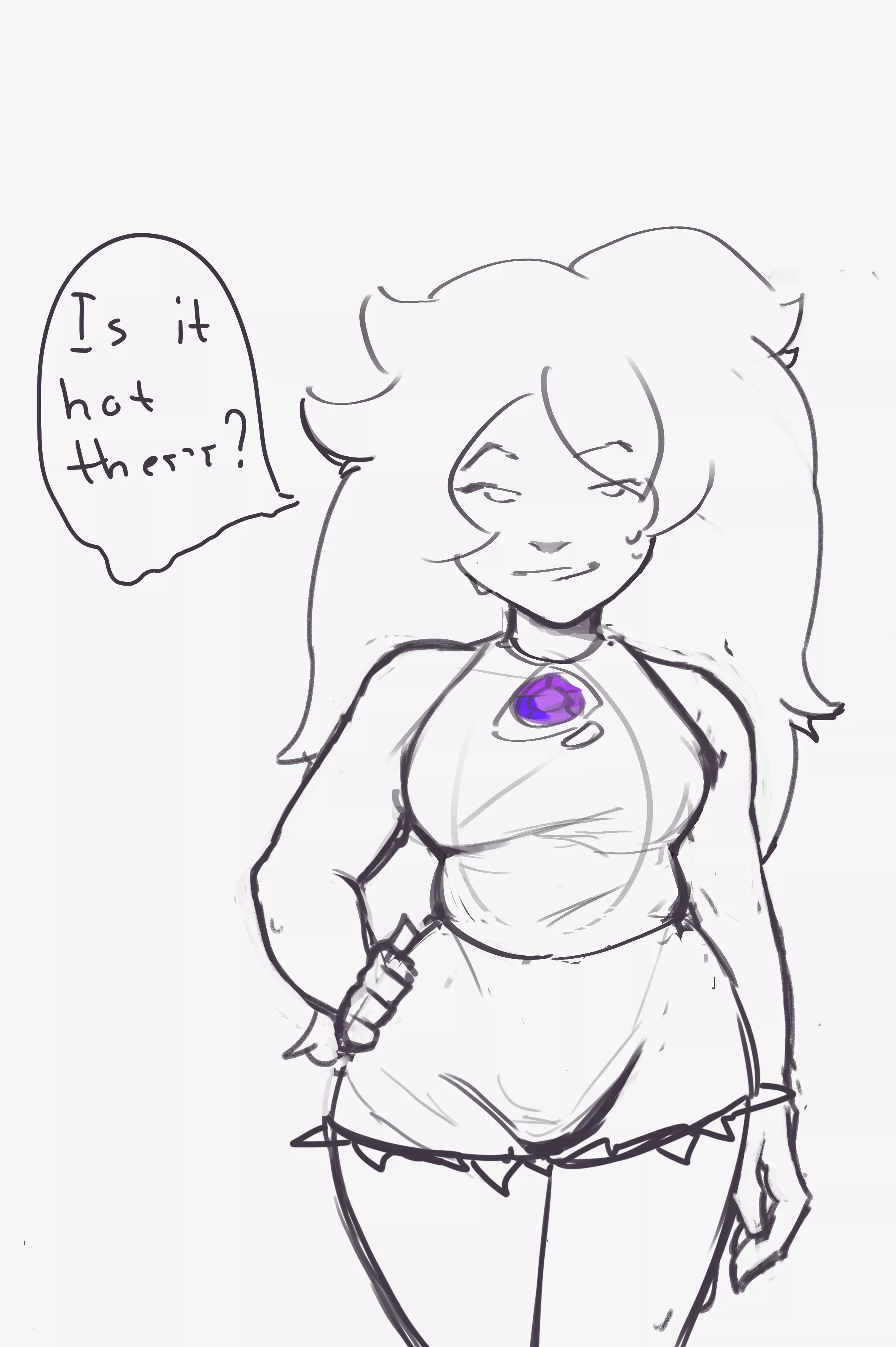 Wanna help Amethyst cool down?(sketch(by me))