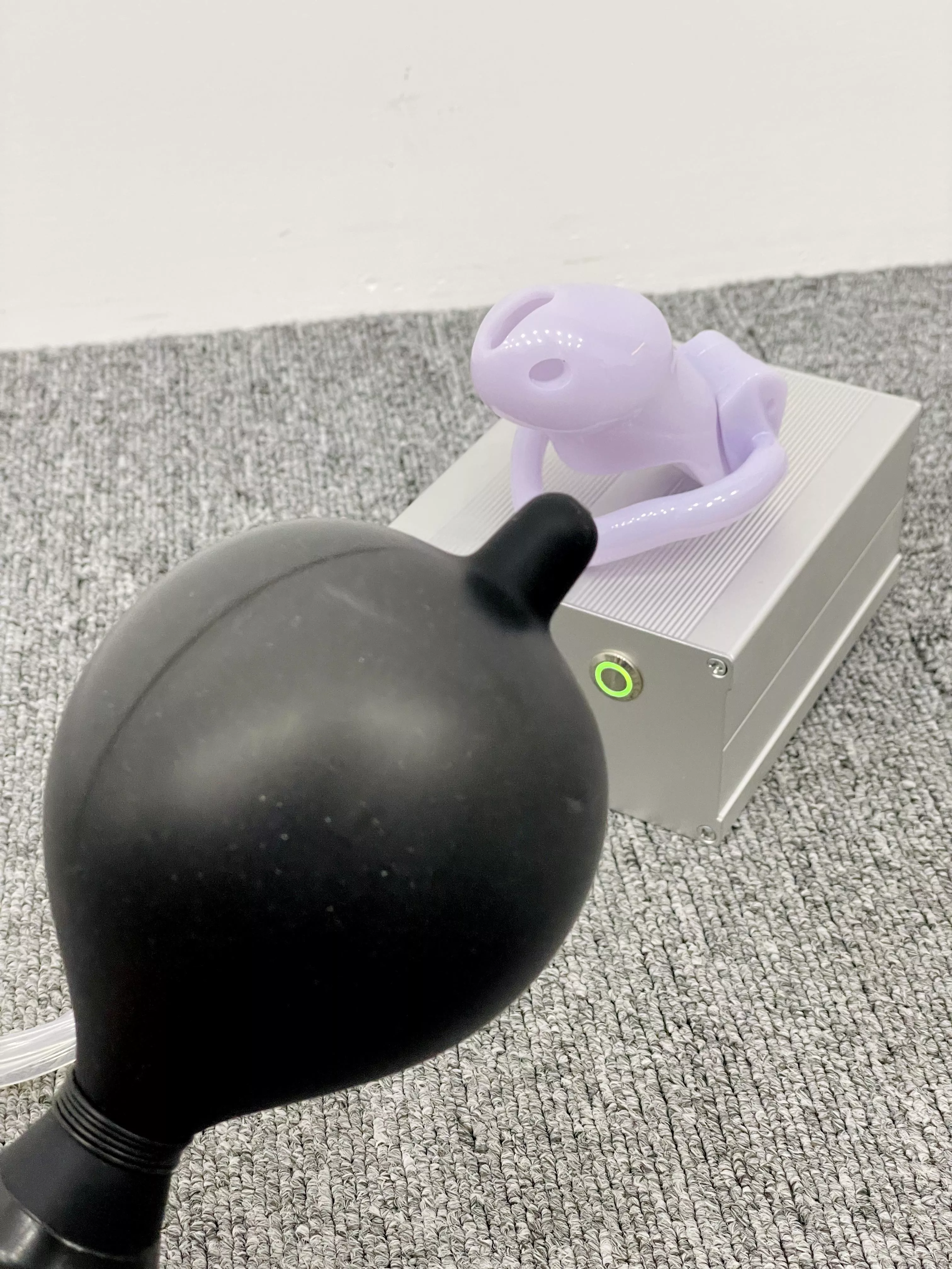 When giving an enema, use the inflated plug directly