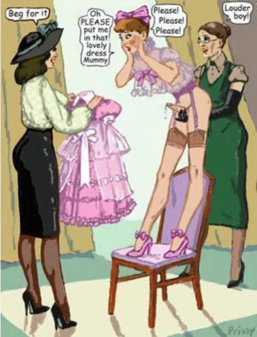 You will say the same sentence out loud and rub that little clitty 5 times before scrolling down 