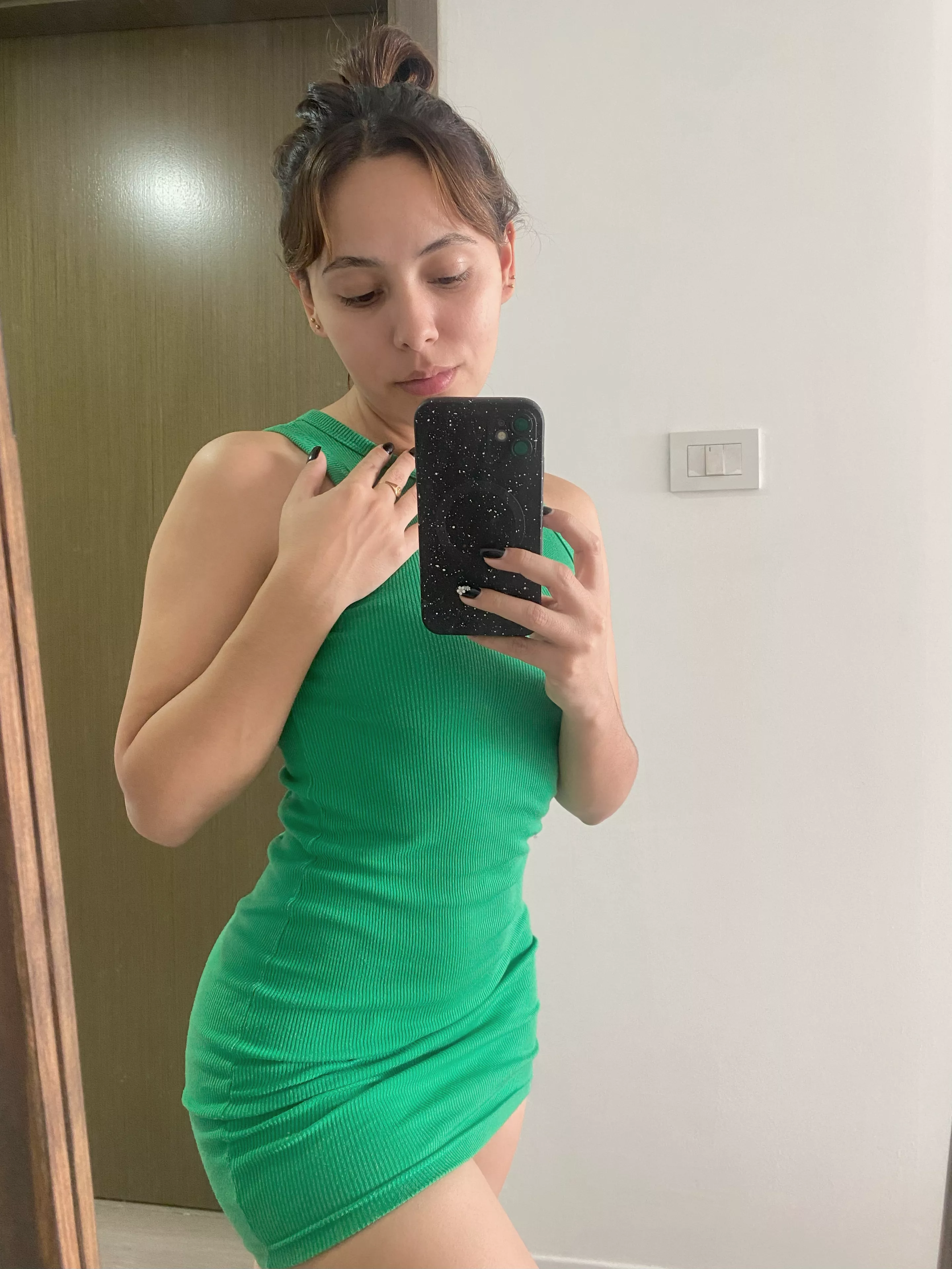 a skirt this short to the family dinner?