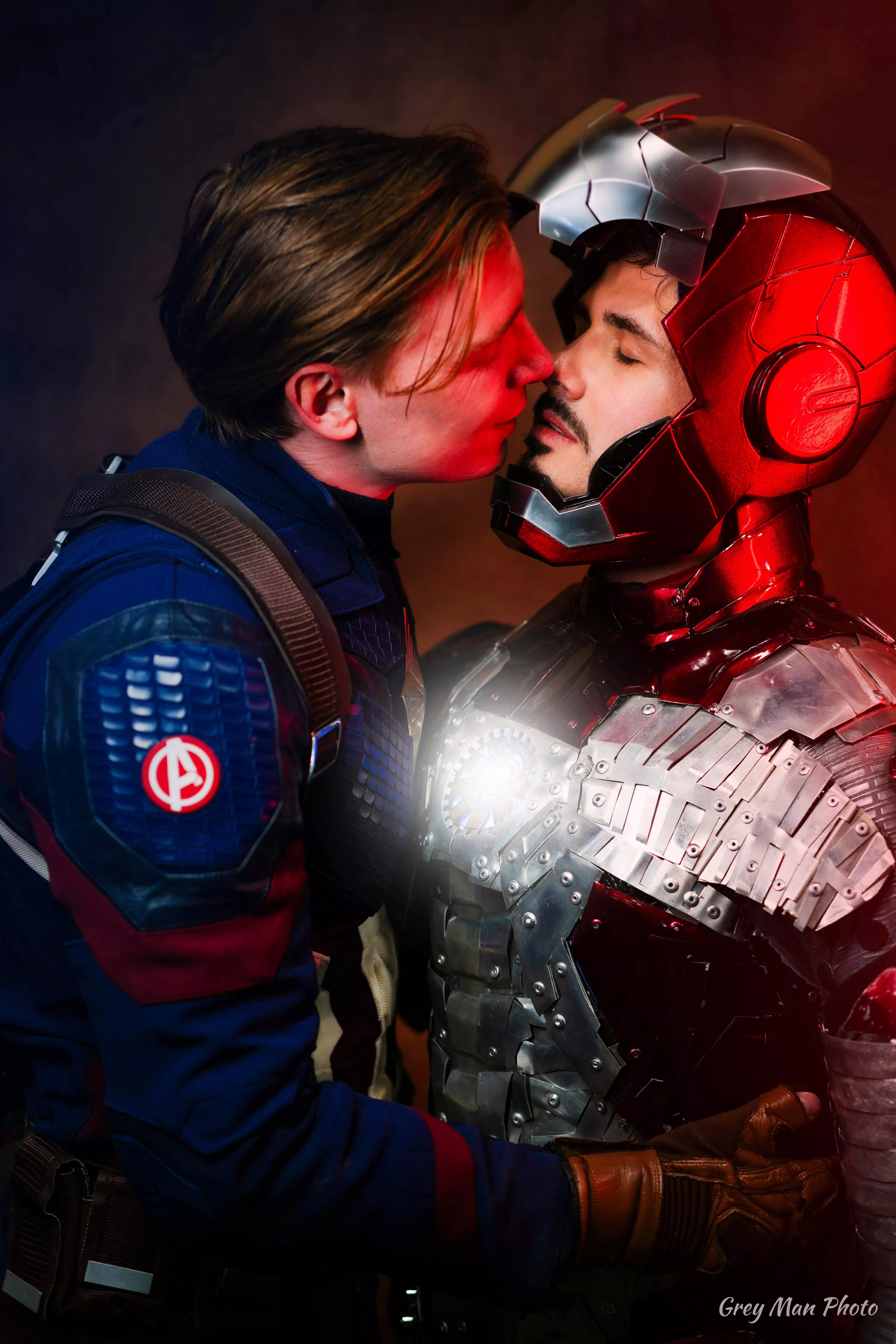 Captain America X Iron Man Cosplay (Self) gay Cosplay duo