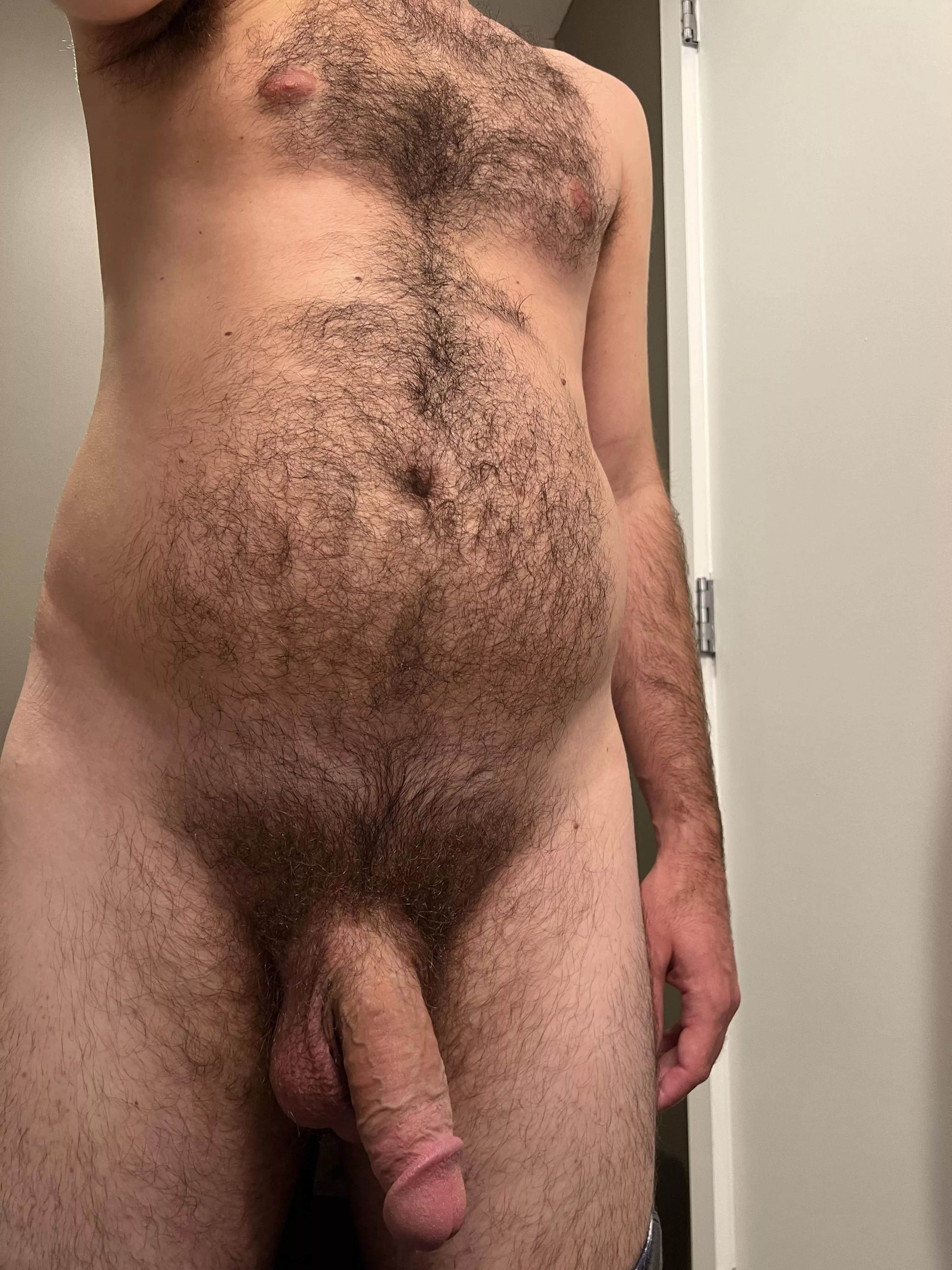 Fat hairy cock 