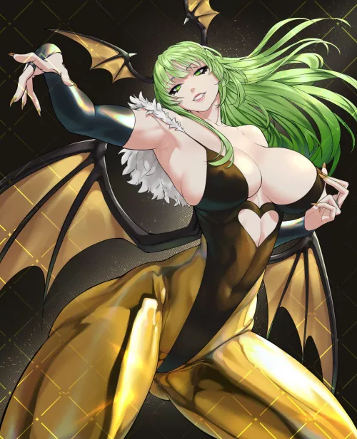 Gold Morrigan Aensland [@Calad_G]
