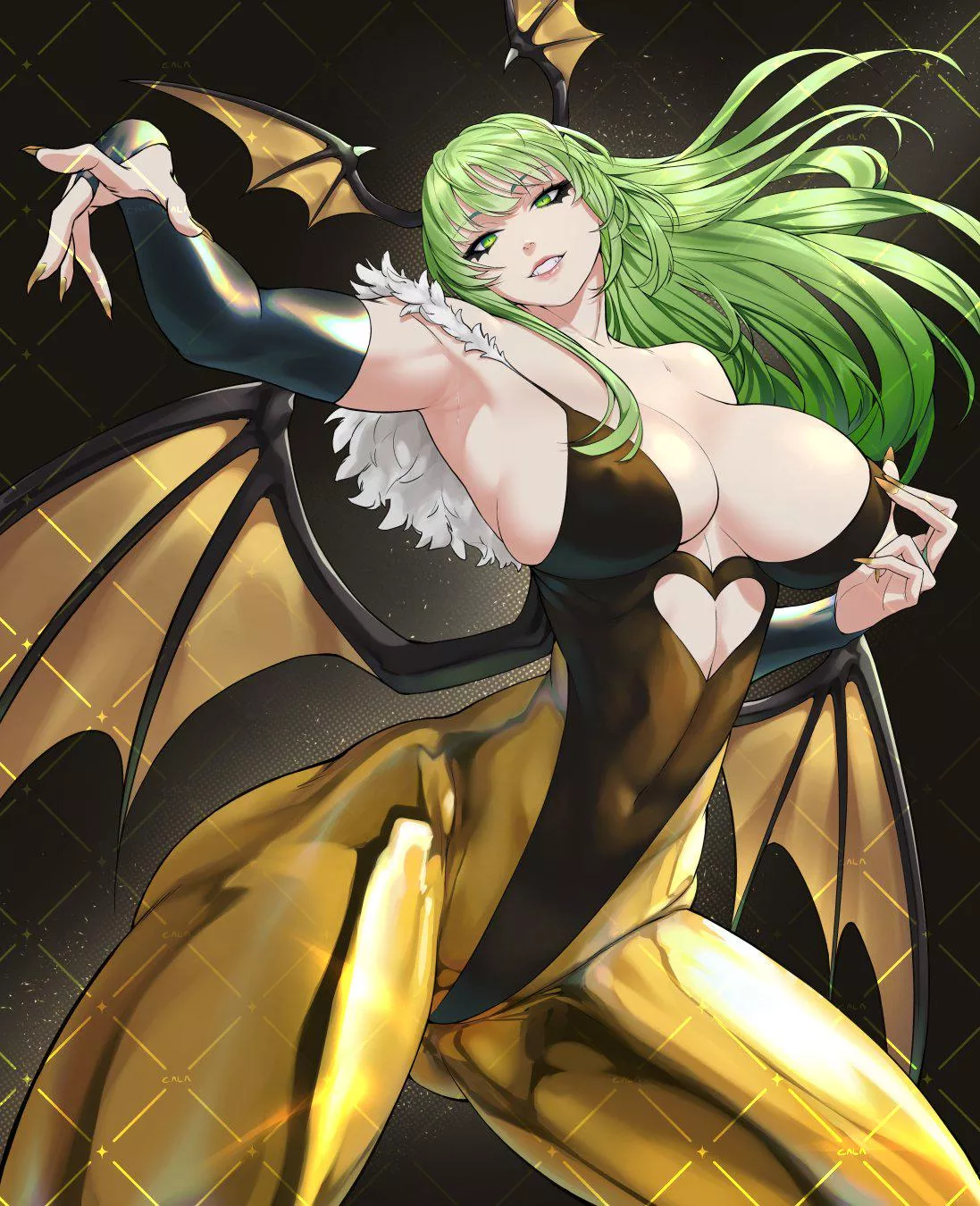 Gold Morrigan Aensland [@Calad_G]
