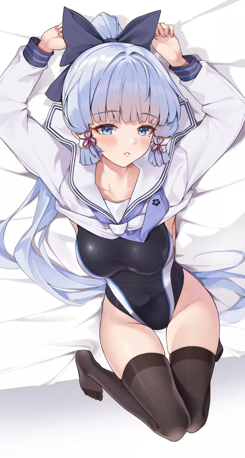 Hybrid Swimsuit/Schoolgirl Ayaka