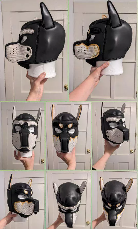 I added some personal touches to my hood with fabric paint markers, inspired by black & tan shiba inu patterning! What do you think?