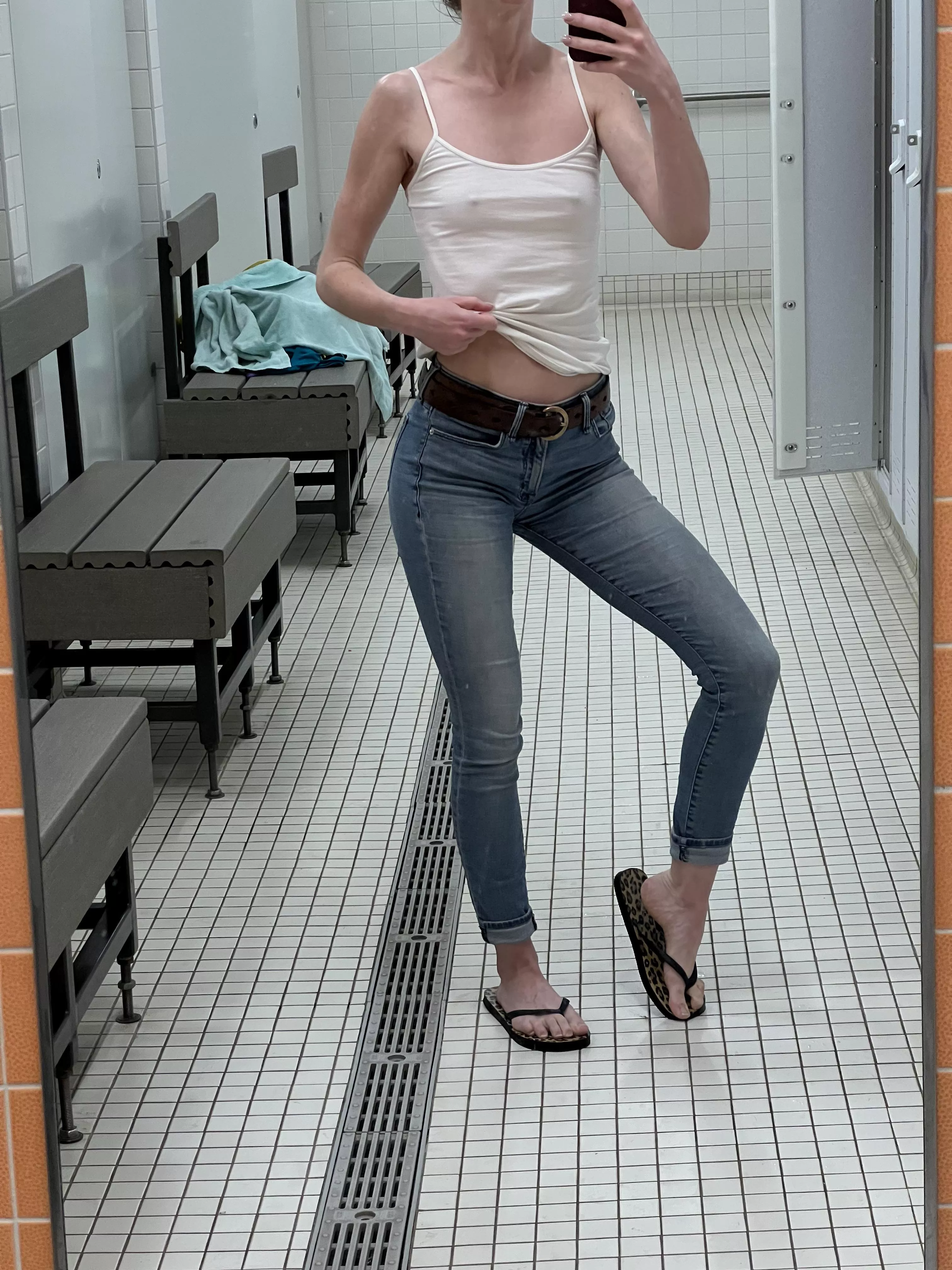 My pokies showing their disdain for the pool’s temperature 