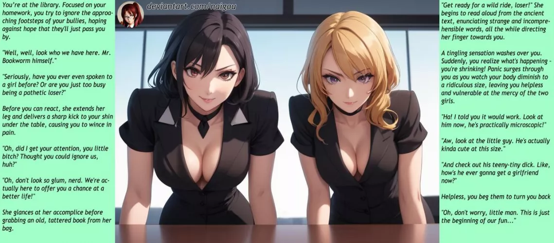 Shrunken by your bullies Part1 [giantess][bullies]