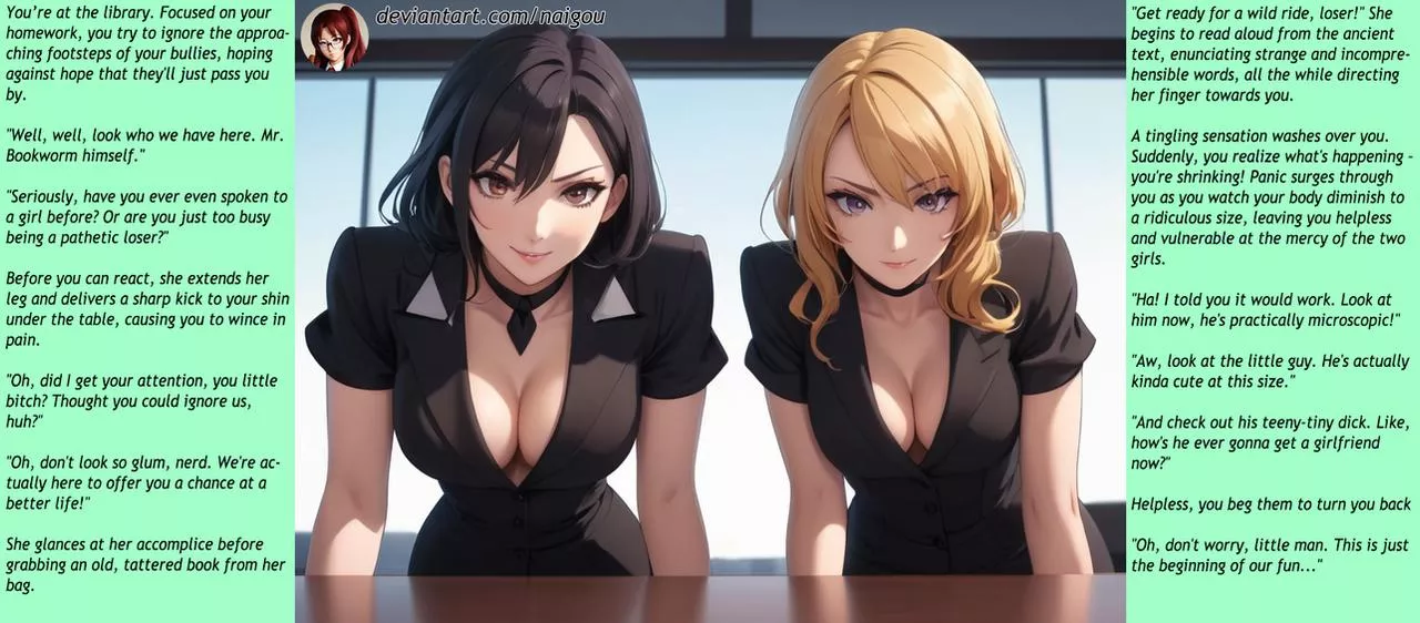 Shrunken by your bullies Part1 [giantess][bullies]