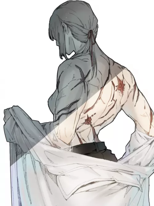 Stoic and scarred [@aida000000000]