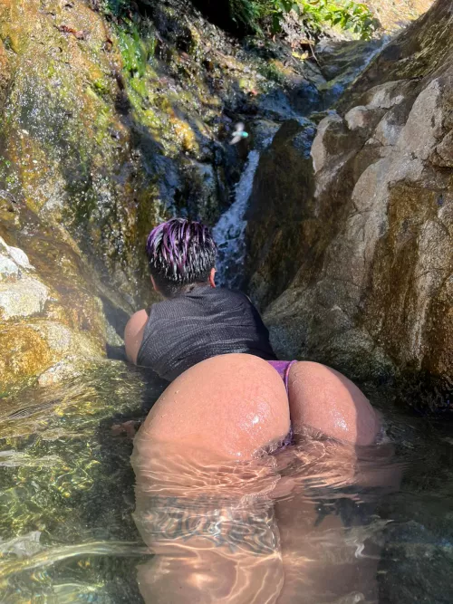 swimming a little to cool off