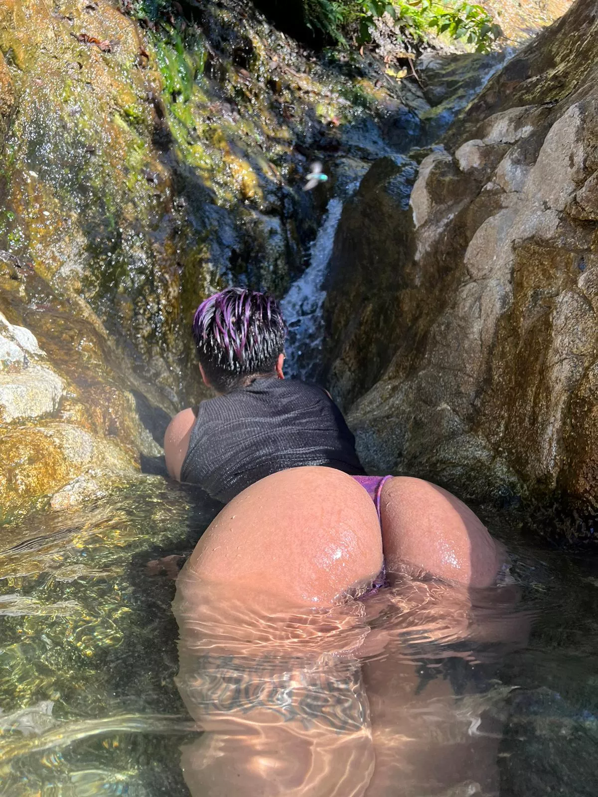 swimming a little to cool off