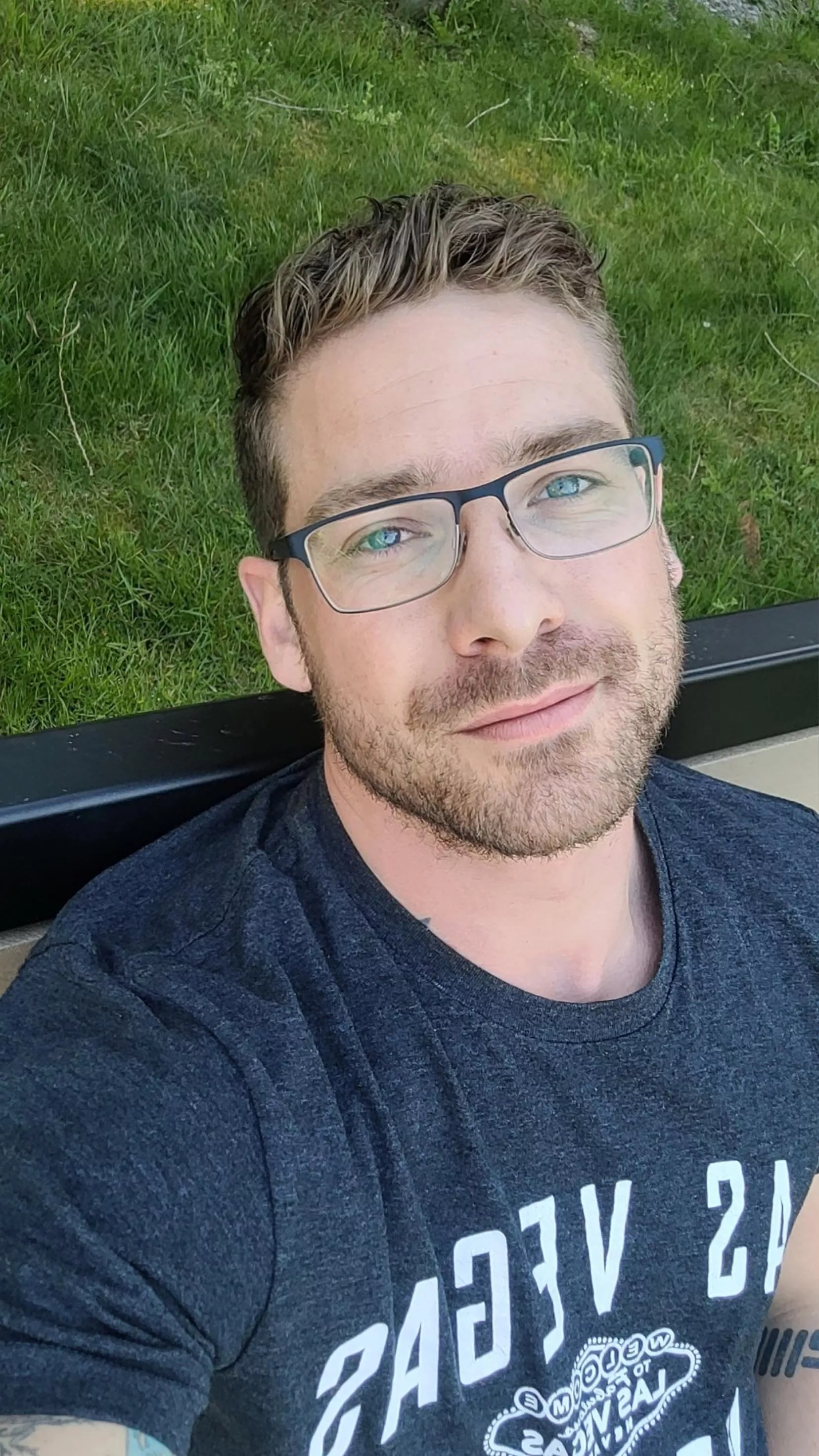 Went for an evening walk, found a bench 