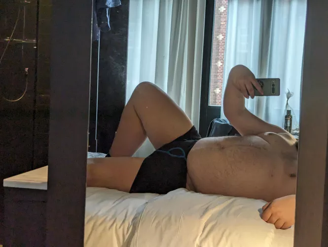 You walk into my hotel room, and catch me like this, what are you doing next? ;) 26m 