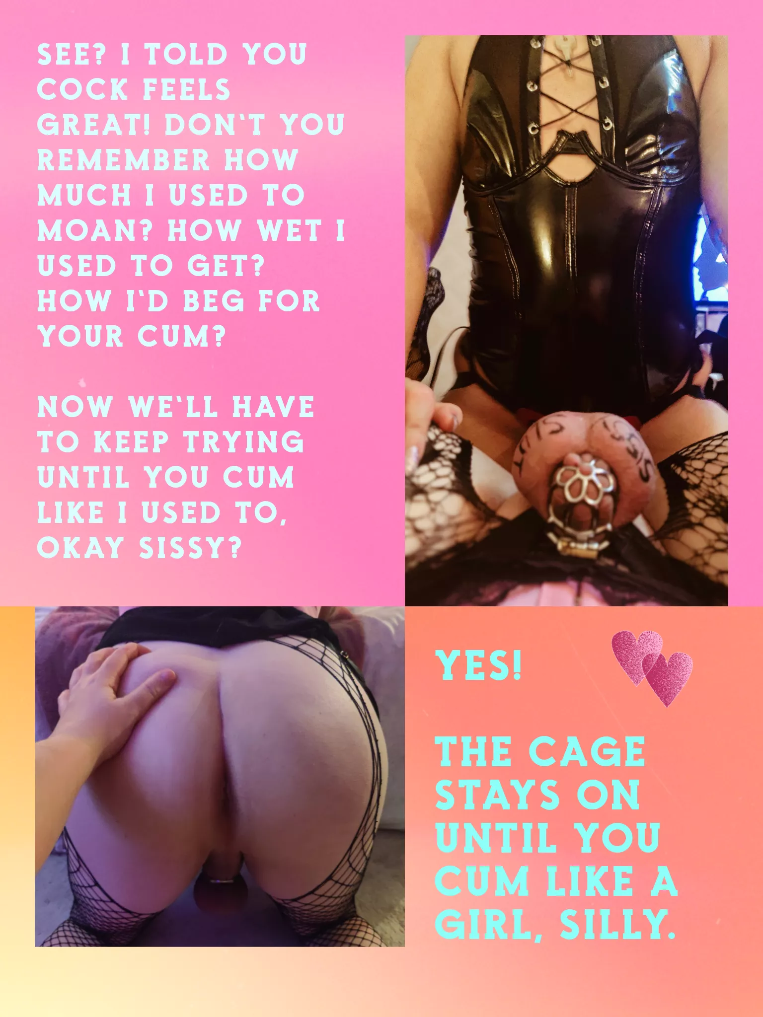 You'll be unlocked once you cum like a girl... Won't you? 😇❤️