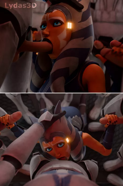 Ahsoka supporting the troops (Lydas3D)