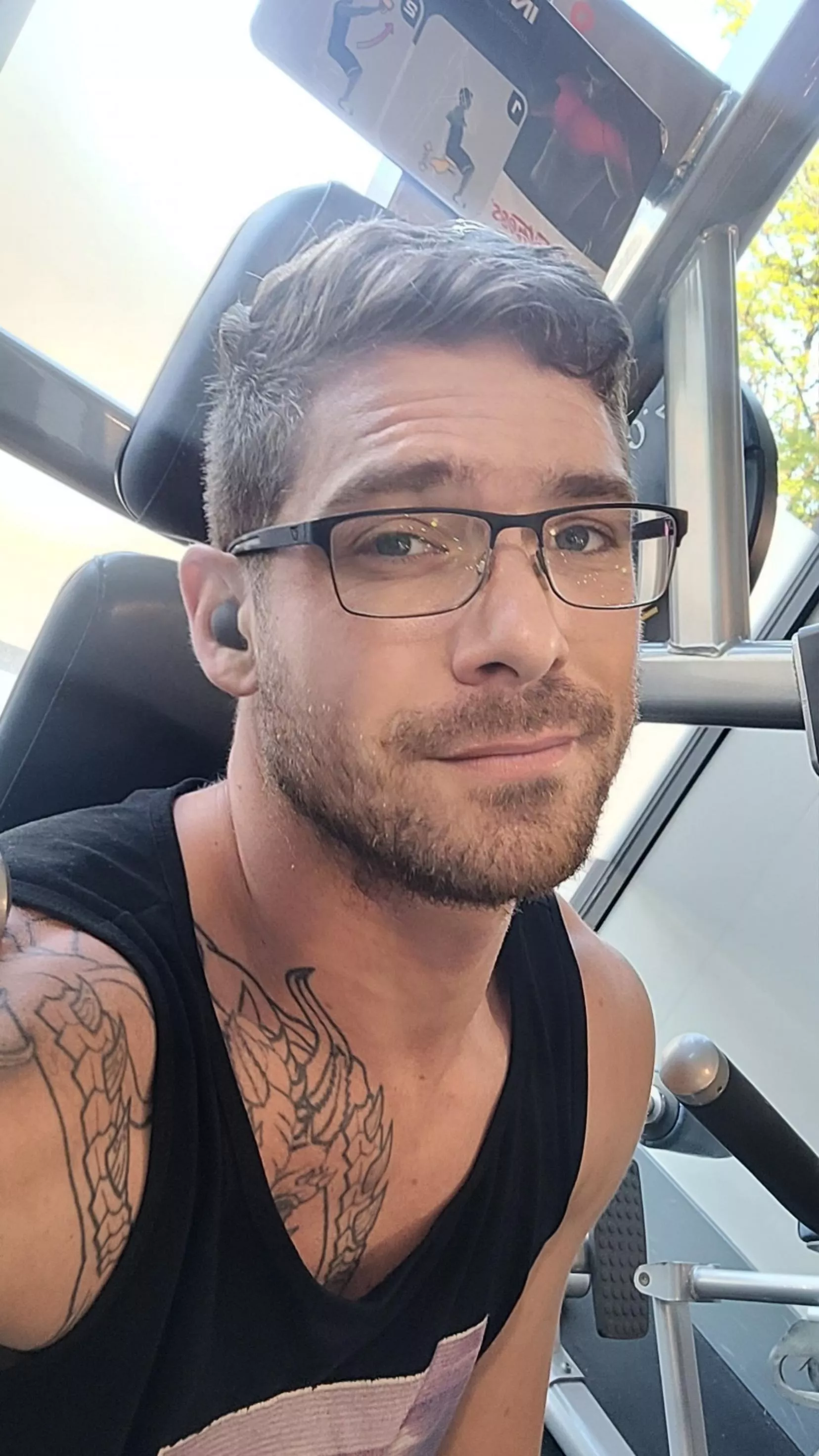 Another warm day in the gym with no AC 