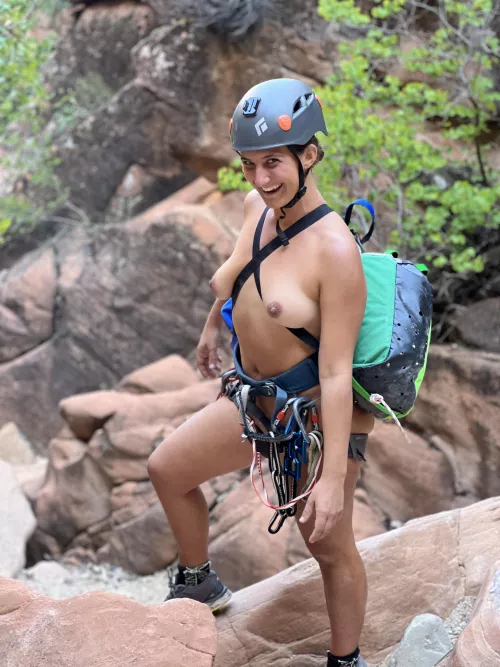 Canyoneering in the buff 