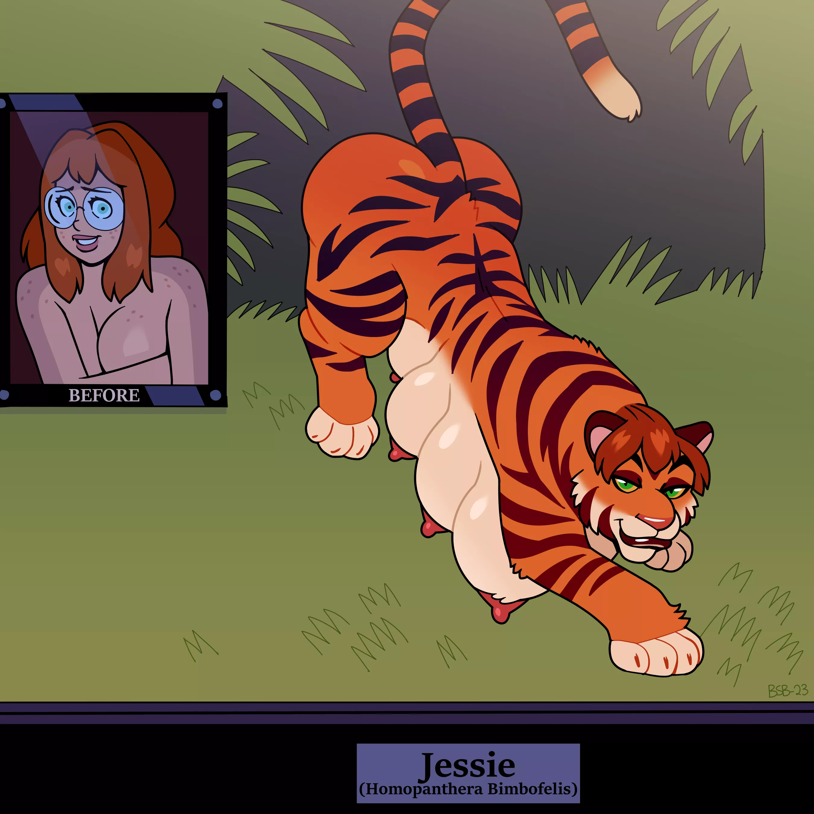 Changed Check-In (Tiger Post-TF) Art by BlackShirtBoy