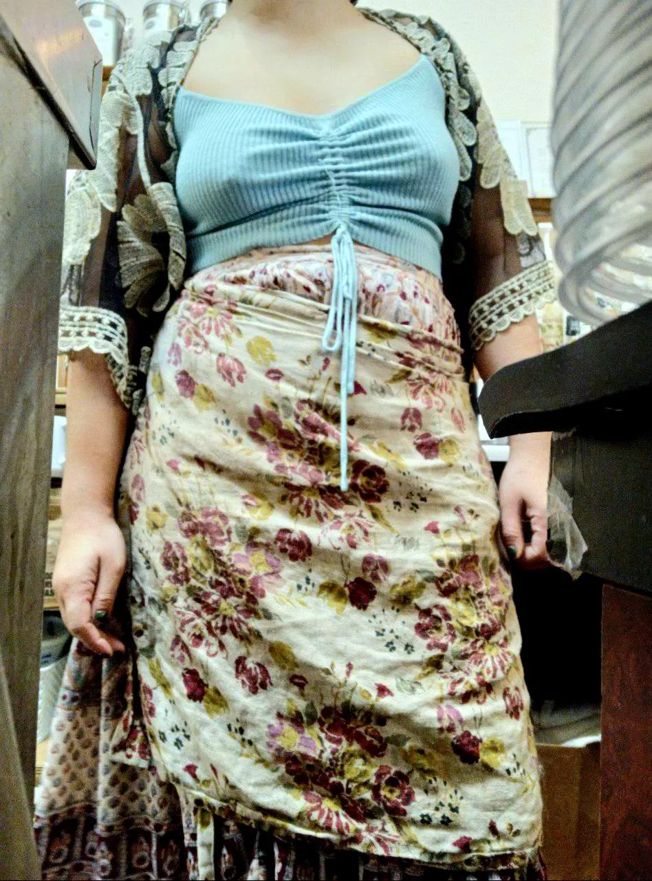 Fun fact of the day: my coffee cup matches my shirt 